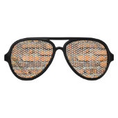 古代レンガの壁 アビエーターサングラス (正面)