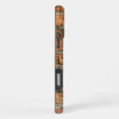 古代レンガの壁 iPhoneケース (右側面)