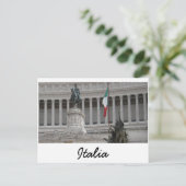 古代ロイタリアンーマン遺跡の隣にある国旗 ポストカード (スタンド正面)