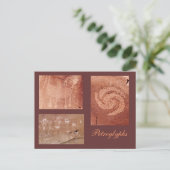 古代ロックアートテンプレート ポストカード (スタンド正面)