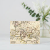 古代ローマのアンキー地図 ポストカード (スタンド正面)