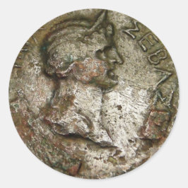古代ローマのコイン・ステッカー ラウンドシール