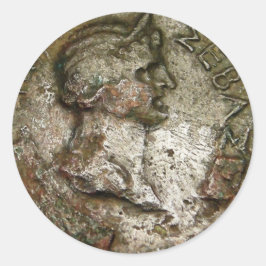 古代ローマのコイン・ステッカー ラウンドシール