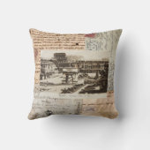 古代ローマのコロシアムのイタリア人の枕 クッション (裏面)