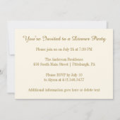 古代ローマのディナーパーティー祭 招待状 (裏面)