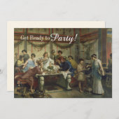 古代ローマのディナーパーティー祭 招待状 (正面/裏面)