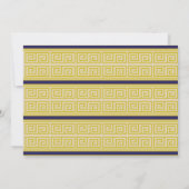 古代ローマのトガバースデーパーティーのアイビー写真 招待状 (裏面)