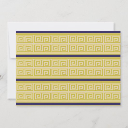 古代ローマのトガバースデーパーティーのアイビー写真 招待状 (裏面)