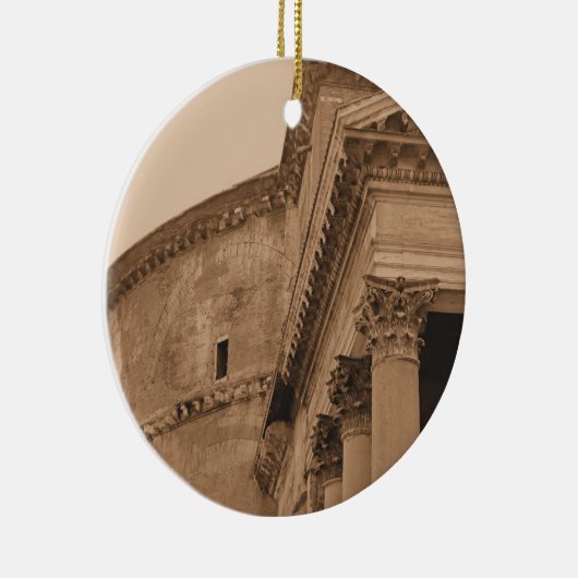 古代ローマのパンテオンのクリスマスのオーナメント セラミックオーナメント (右)