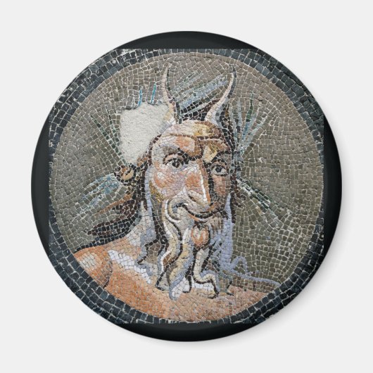 古代ローマのパンモザイク マグネット (正面)