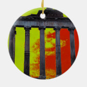 古代ローマのフォーラムのクリスマスのオーナメント セラミックオーナメント (裏面)