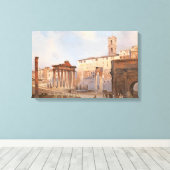 古代ローマのフォーラム(Ippolito Caffi著) キャンバスプリント (インサイチュ (ウッドフロア))