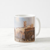 古代ローマのフォーラム（Ippolito Caffi著） コーヒーマグカップ (正面右)