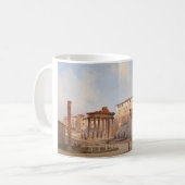古代ローマのフォーラム（Ippolito Caffi著） コーヒーマグカップ (正面左)