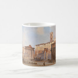 古代ローマのフォーラム(Ippolito Caffi著) コーヒーマグカップ
