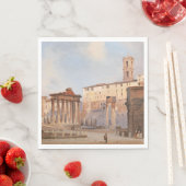 古代ローマのフォーラム（Ippolito Caffi著） スタンダードランチョンナプキン (インサイチュ)