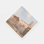 古代ローマのフォーラム（Ippolito Caffi著） スタンダードランチョンナプキン (角)