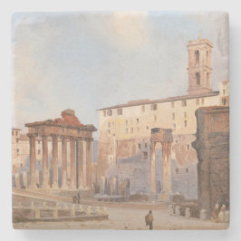 古代ローマのフォーラム（Ippolito Caffi著） ストーンコースター