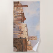 古代ローマのフォーラム（Ippolito Caffi著） ビーチタオル (正面)