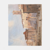 古代ローマのフォーラム（Ippolito Caffi著） フリースブランケット (正面)