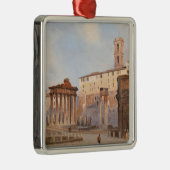 古代ローマのフォーラム（Ippolito Caffi著） メタルオーナメント (右)