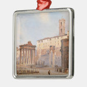 古代ローマのフォーラム（Ippolito Caffi著） メタルオーナメント (左)