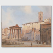 古代ローマのフォーラム(Ippolito Caffi著) ラッピングペーパー (フラット)