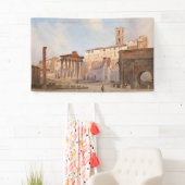 古代ローマのフォーラム（Ippolito Caffi著） 横断幕 (インサイチュ)