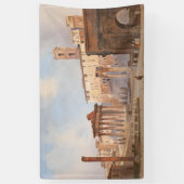 古代ローマのフォーラム（Ippolito Caffi著） 横断幕 (縦)