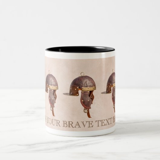 古代ローマのヘルメット ツートーンマグカップ (中央)