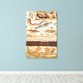 古代ローマのモザイク キャンバスプリント (インサイチュ (ウッドフロア))