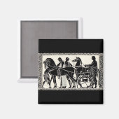 古代ローマの人々と馬 マグネット (正面/裏面)