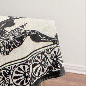 古代ローマの人および馬のプリント テーブルクロス (インサイチュ)