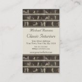 古代ローマの優雅のスパ、装飾者、レストラン 名刺 (裏面)