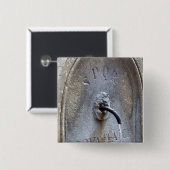 古代ローマの公共の噴水 缶バッジ (正面&裏面)