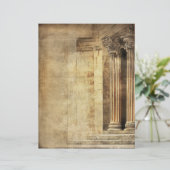 古代ローマの列古ヴィンテージ羊皮紙 (スタンド正面)