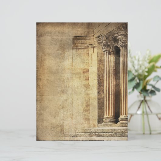 古代ローマの列古ヴィンテージ羊皮紙 (スタンド正面)