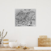 古代ローマの地図 ポスター (キッチン)