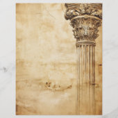 古代ローマの柱コリント様式の建築 (裏面)