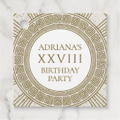 古代ローマの誕生日パーティー石の要素 フェイバータグ (正面)