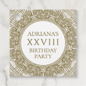 古代ローマの誕生日パーティー石の要素 フェイバータグ (正面)