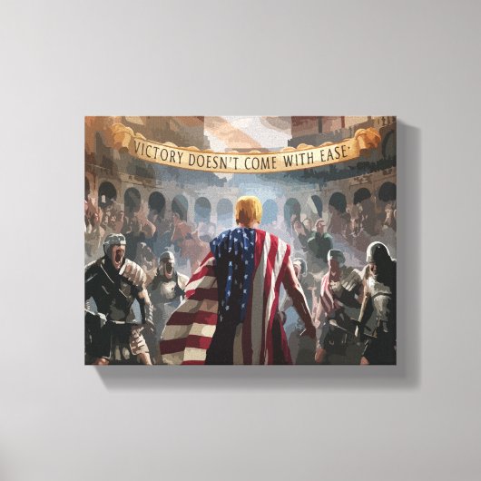 古代ローマの釉薬として描かれた切り株 キャンバスプリント (正面)