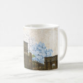 古代ローマの青いアジサイのマグ コーヒーマグカップ (正面右)