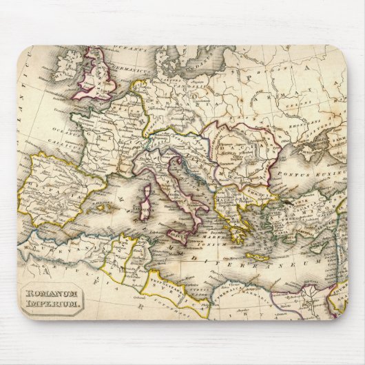 古代ローマのAntquieの地図 マウスパッド (正面)
