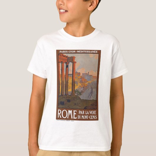 古代ローマトラベルアド絵画ズ Tシャツ (正面)