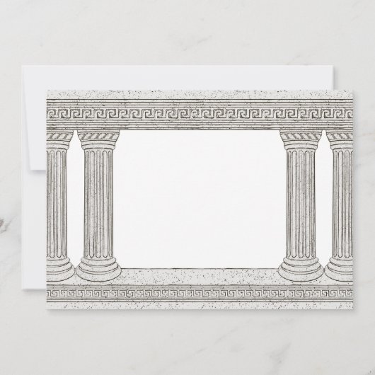 古代ローマトーガバースデーパーティー(コラム付き) 招待状 (裏面)