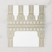 古代ローマパーティーエレガントと寺柱 プレイスカード (外部開封)