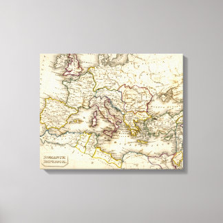 古代ローマ帝国のアンキーの地図 キャンバスプリント