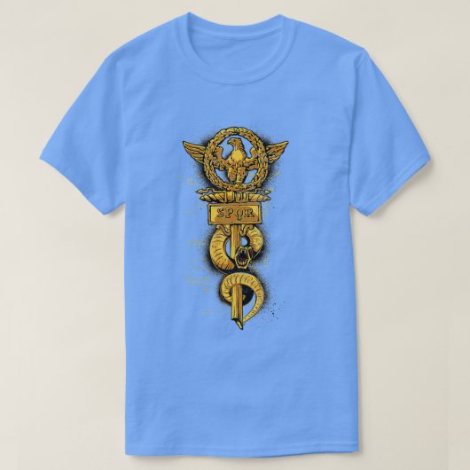 古代ローマ帝国史のためのSPQRギフトF Tシャツ (デザイン正面)