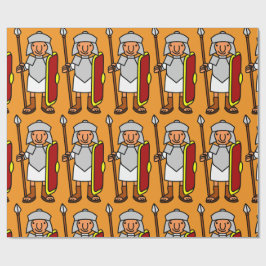 古代ローマ楽しいローマ兵士ギフト ラッピングペーパー